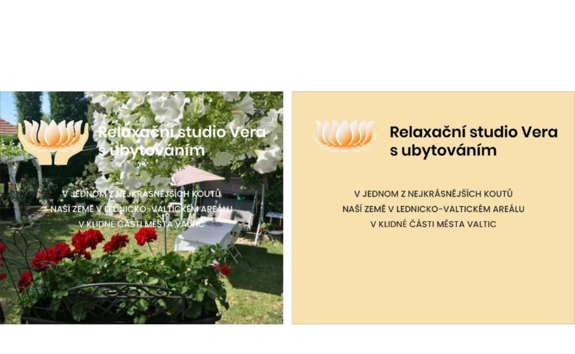 Relaxacni Studio Vera S Ubytovanim Валтис Екстериор снимка
